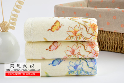 【100%棉 绒面印花系列 蝶恋花单品 亲肤产品 高阳厂家热销 批发】价格,厂家,图片,毛巾,高阳县飞飞毛巾厂-