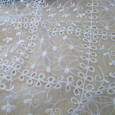 新款精美欧根纱刺绣面料G1191 打造优雅裙子衬衫的理想之选